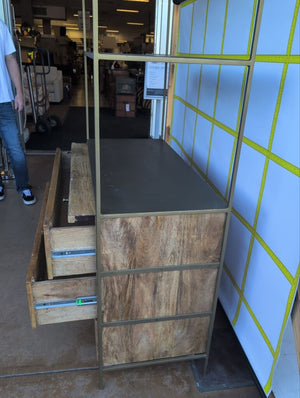 Wood & Iron Etagere Shelf