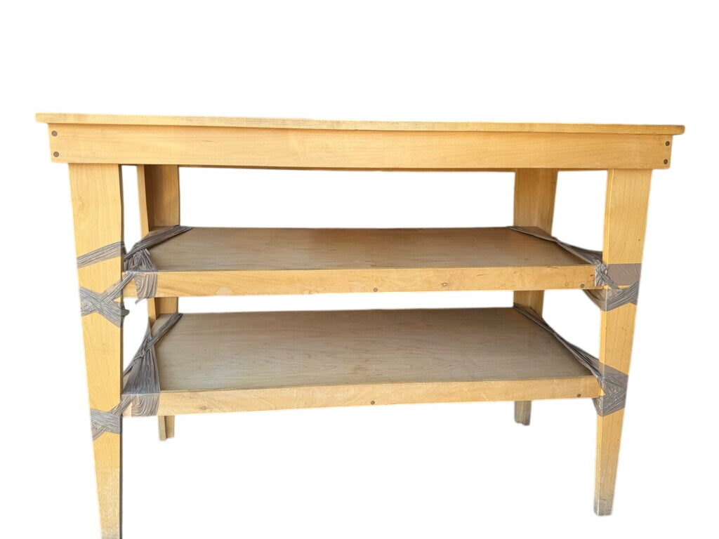 Two Slant Shelf Storage Table