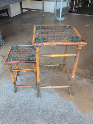 Bamboo Nesting Tables Pair