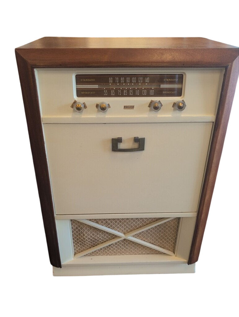 Vintage Philco Radio Console-Only Radio Turns On-Needs Work