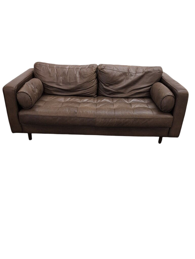 Article Sven Tufted Leather Sofa (72" W. )