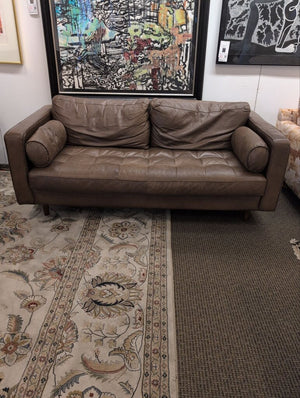Article Sven Tufted Leather Sofa (72" W. )