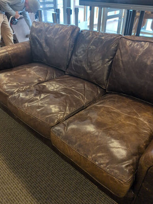 Restoration Hardware Lancaster Leather Sofa