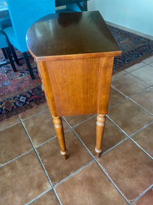 Vintage Walnut 2-Drawer Nightstand