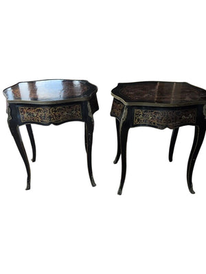 Antique French Side Tables / Nightstands (pair)