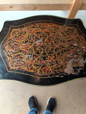 Antique French Side Tables / Nightstands (pair)