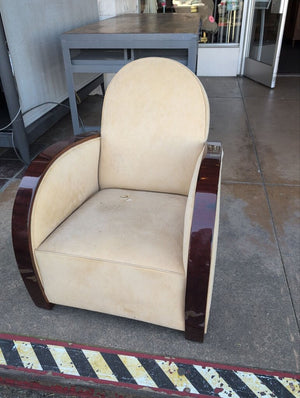 Art Deco Waterfall Arm Chair