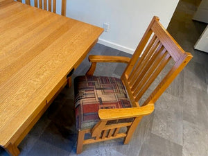 Bentwood Oak Dining Set (table +10 chairs + 2 leaves)