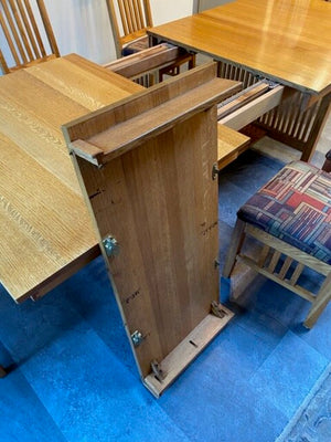 Bentwood Oak Dining Set (table +10 chairs + 2 leaves)