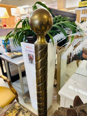 Antique Carousel Horse With Brass Pole