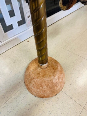 Antique Carousel Horse With Brass Pole