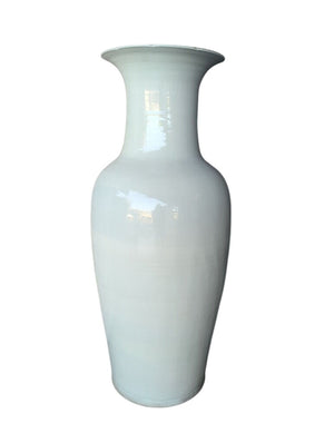 Floor Celadon Vase 14 x 44" H