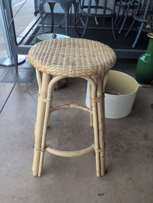 Rattan Counter Stool 15x26