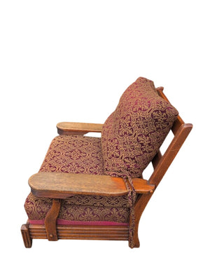 Antique Upholstered Lounge Chair