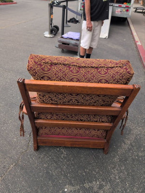 Antique Upholstered Lounge Chair