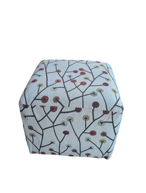 Upholstered Cube Ottoman 20x20x17