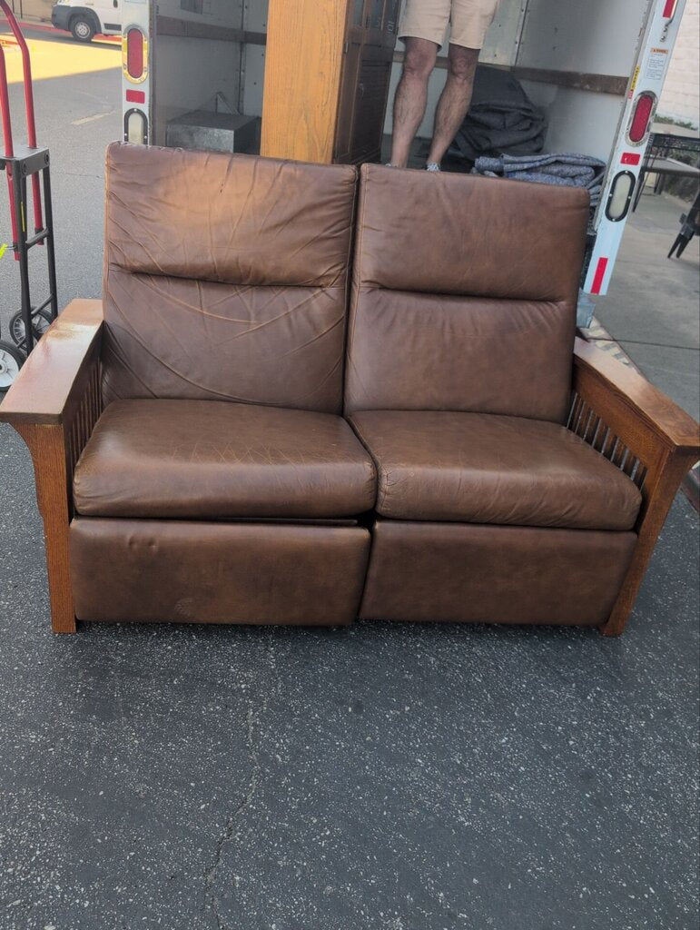Mission Style Manual Dual Recliner