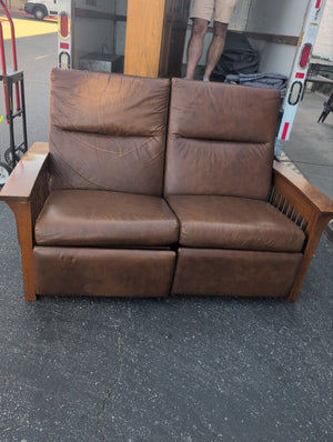 Mission Style Manual Dual Recliner