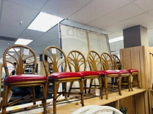 Rattan Petal Fan Back Chair (set of 8)