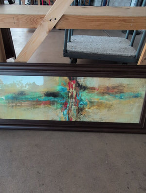 Pair Abstract Framed Art Prints