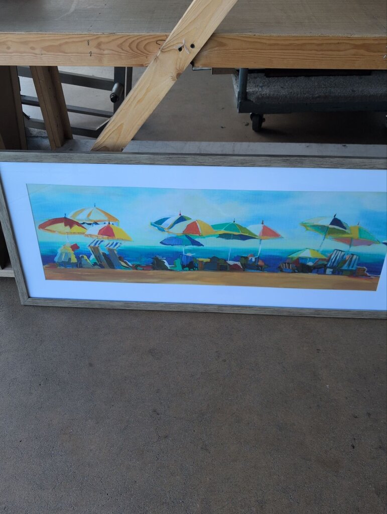 Beach Scene Framed Print
