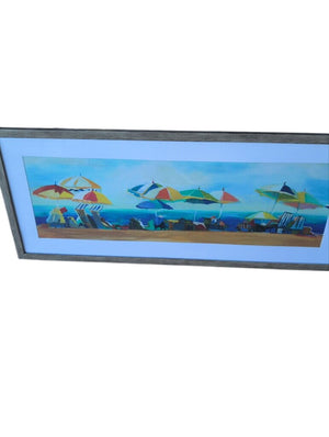 Beach Scene Framed Print