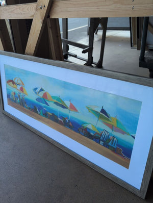 Beach Scene Framed Print