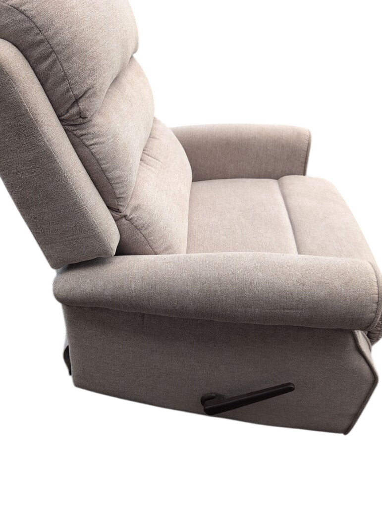 Tan Chenille Manual Recliner