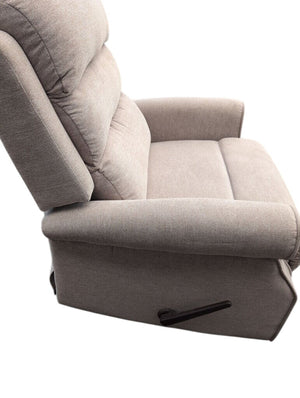 Tan Chenille Manual Recliner