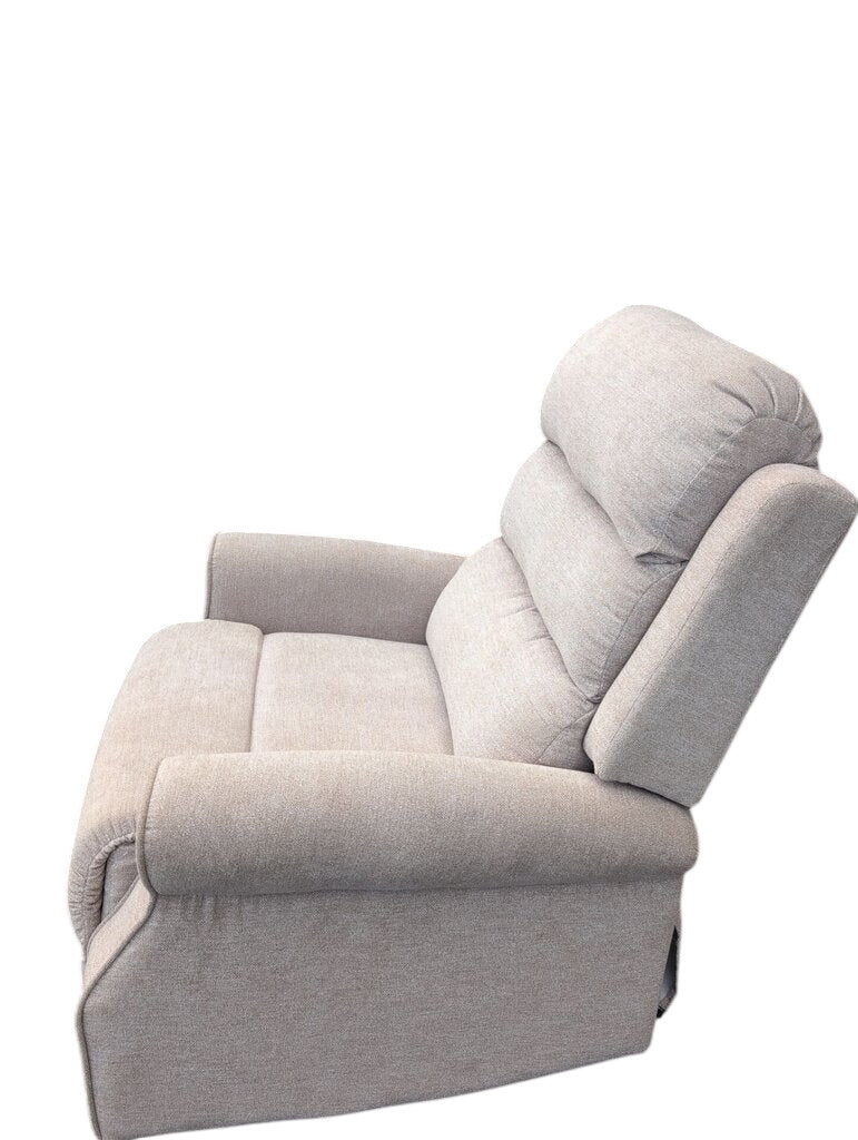 Tan Chenille Manual Recliner
