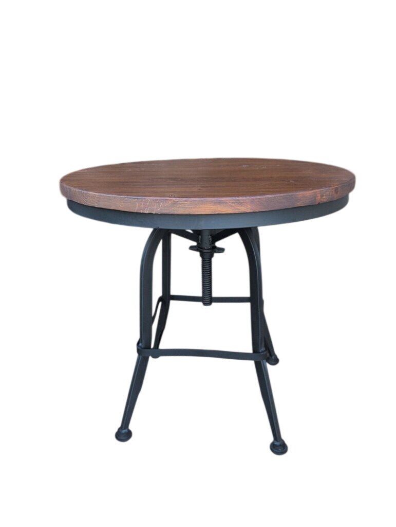 Wood Swivel Top Side Table