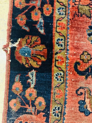 Persian Kerman Handwoven Wool Rug 4'x6'