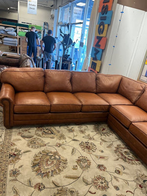 Dalton 2 Piece Nailhead Sectional Sofa 8' x 10'