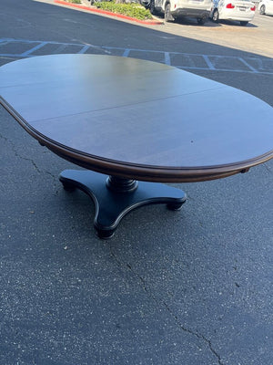 Pedestal 50" Round Dining Table + 18" Leaf