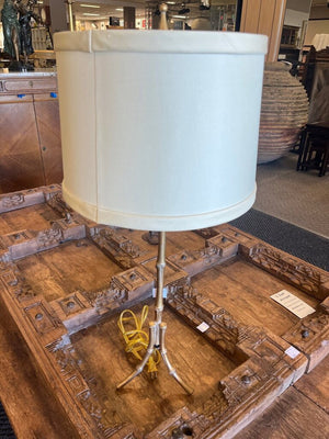 French Faux Bamboo Brass Lamp