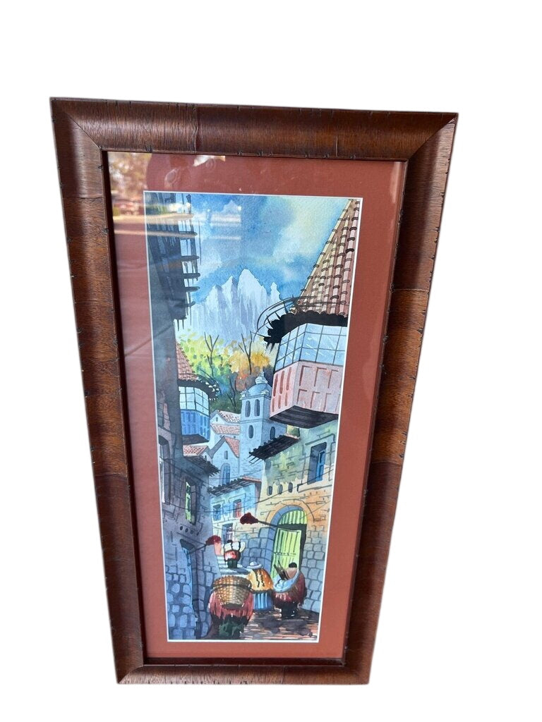 Peruvian Featuring Rustic Buildings 12x24