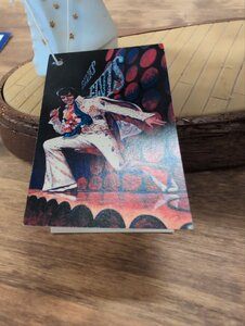 Vintage Elvis Presley Figurine White Jumpsuit With Red Gold Accents