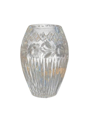 Imperlux Handcut Lead Crystal Vase 10.5"