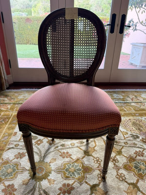 French Cane Back Dining Chairs (set of 8)