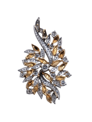 Pendant Platinum & 18k Yellow Gold w/ Diamonds