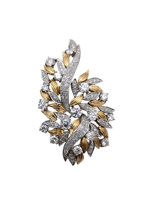 Pendant Platinum & 18k Yellow Gold w/ Diamonds