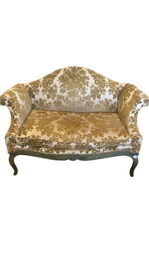 French Brocade Upholstered Setee