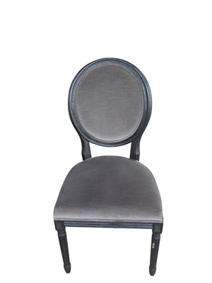 Black Round Back Side Chair