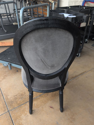 Black Round Back Side Chair