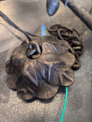 Iron Leaf Motif Angular Chandelier