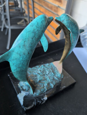 Wyland Dolphin Sculpture
