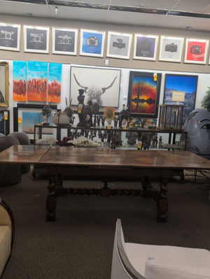 Carved Extendable Dining Table