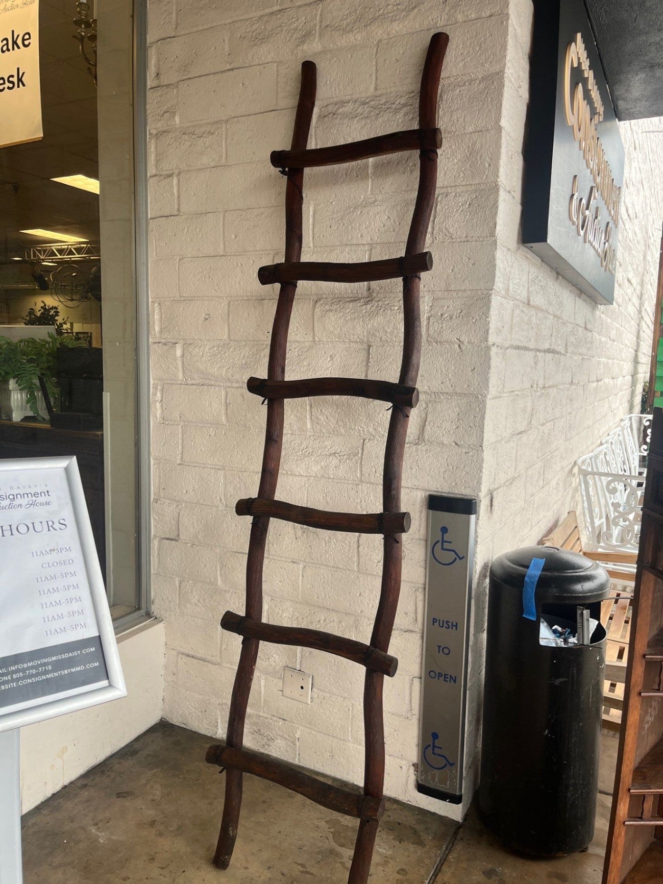 Decorative Wood Ladder 8 ft.