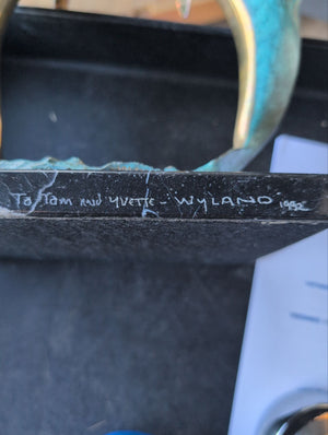 Wyland Dolphin Sculpture