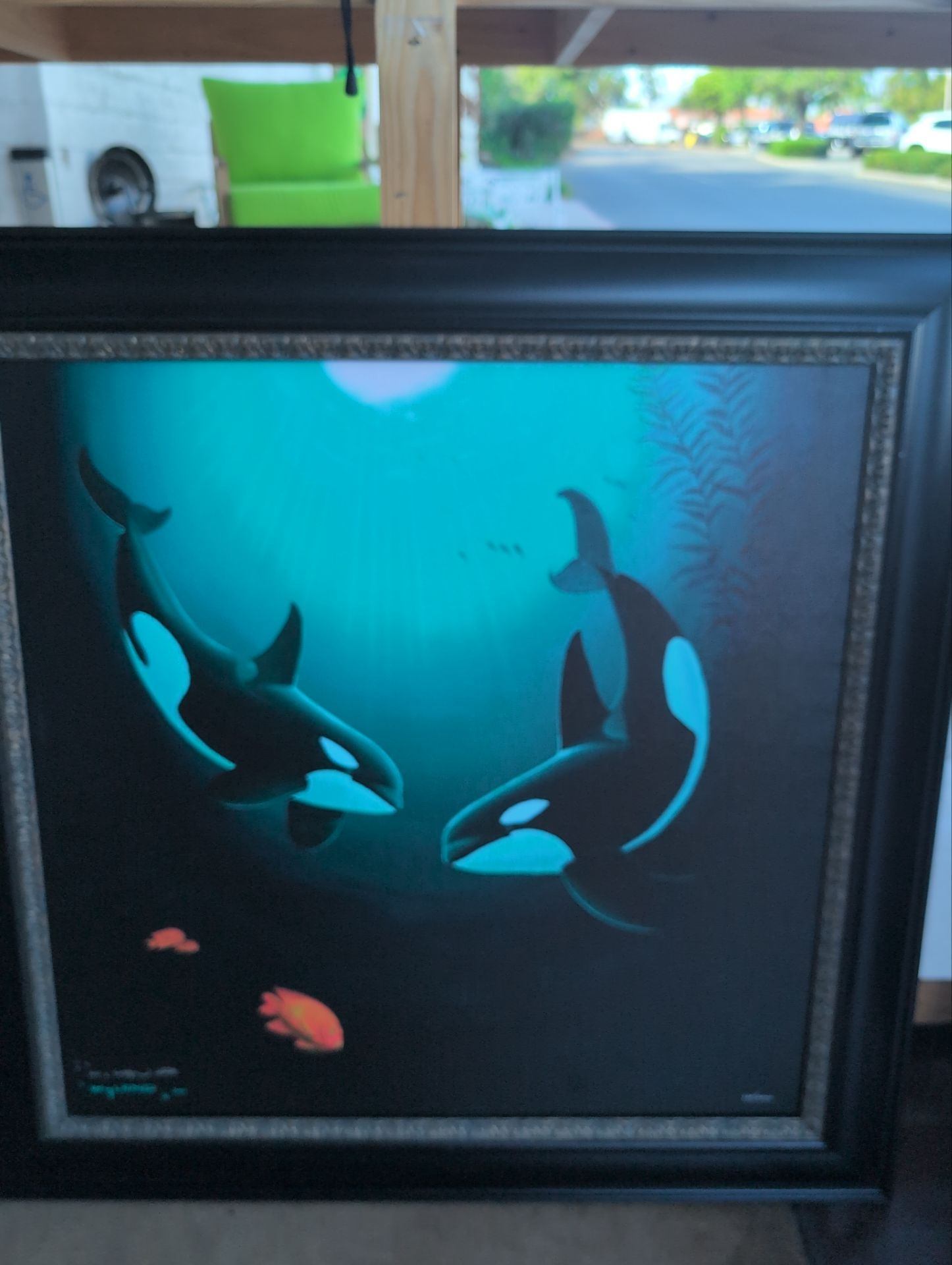 Wyland Killer Whale Framed Print 220/2000